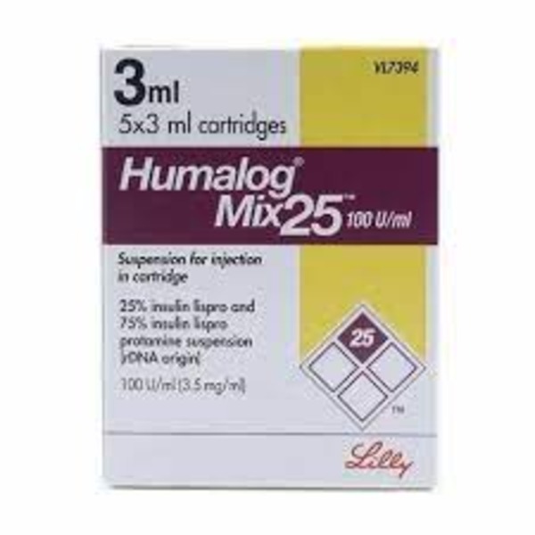 HUMALOG MIX 25 CATRIDGE